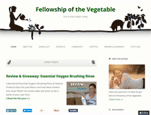 Tablet Screenshot of fellowshipofthevegetable.com